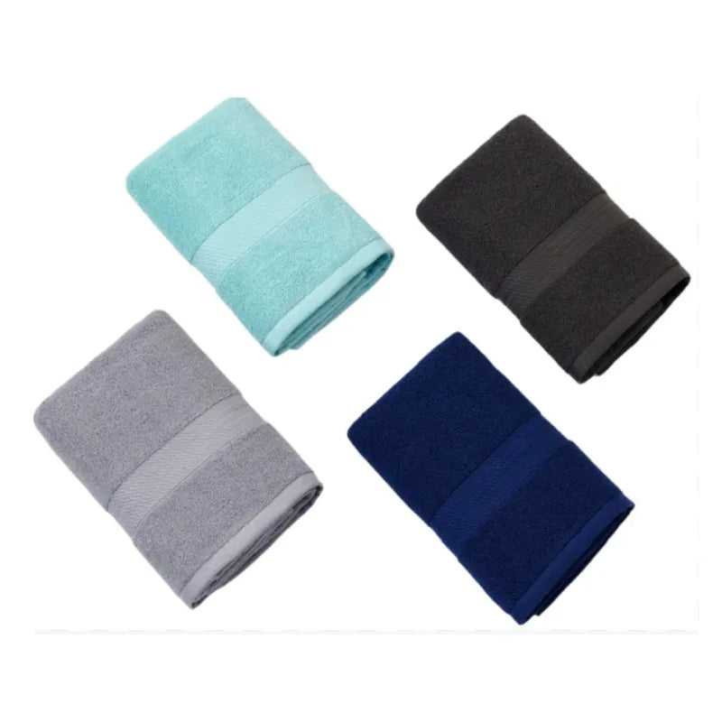 1/2/4pcs 50x100cm Blue Bathroom Cotton Towels Sets Home Bath Towels Face Towel Thick Absorbent Luxury Bathroom Gift Sport Towels